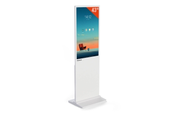 Cyfrowy totem DKS-LED43, 43 in wyświetlacz, Android 11, biały, 610 mm x 450 mm x 1.810 mm, TecMaschin 