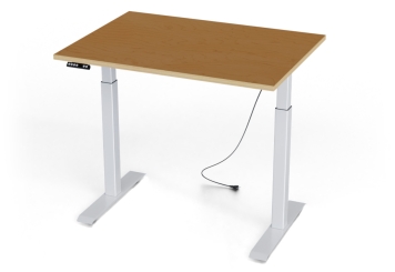 Stół roboczy z elektryczną regulacją wysokości, płyta multipleksowa 1.100 mm x 800 mm, nośność 80 kg 