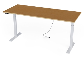 Stół roboczy z elektryczną regulacją wysokości, płyta multipleksowa 2.000 mm x 800 mm, nośność 80 kg 