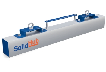 910 mm Szczotka magnetyczna GMB91/20 do wózka widłowego, maks. obciążenie 20 kg, SolidHub 