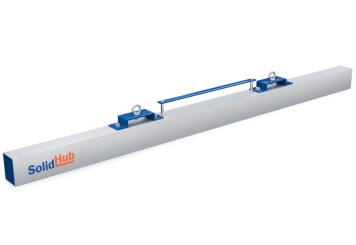 1.830 mm Szczotka magnetyczna GMB184/35 do wózka widłowego, maks. obciążenie 35 kg, SolidHub 