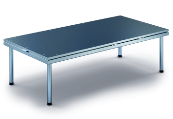 2 m x 1 m Scena mobilna EBM850/2, 605 mm wys., 1 moduły, 850 kg maks. obciążenie na moduł 
