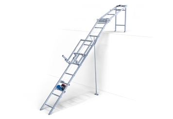 Winda Dekarska DDA200/12, maksymalne obciążenie 200 kg, długość szyny 12 m, SolidHub 