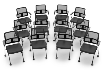12 x krzesło konferencyjne EMMA z kółkami – składane, zajmujące mało miejsca, TOPREGAL 