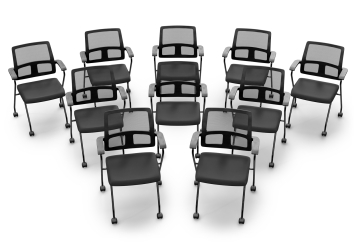 10 x krzesło konferencyjne EMMA z kółkami – składane, zajmujące mało miejsca, TOPREGAL 