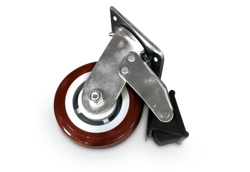 Kółko skrętne z hamulcem do żurawia bramowego z aluminium PKA1000/2, SolidHub