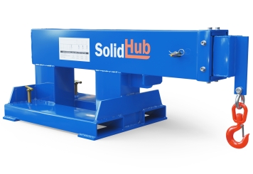 Ramię dźwigu KA4750 do wózka widłowego, maks. obciążenie 4.750 kg, SolidHub 