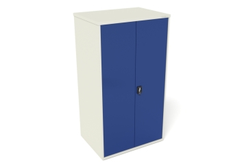 Armoire métallique à portes battantes, 4 étagères, 950 mm x 500 mm x 1.950 mm (lxpxh) 