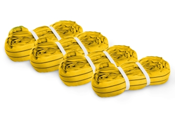 Round sling/strap set, 4 pieces, usable length 3 m, WLL 3.000 kg 