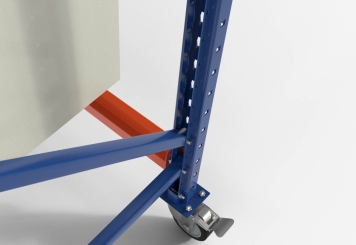 Casier mobile sur base d’étagère stockage 1.200 mm, hauteur 2.140 mm, profondeur 800 mm 