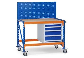 Armoire à outils WS4 avec 4 tiroirs largeur 540 mm/profondeur 748 mm pour MFW/MFR1000 