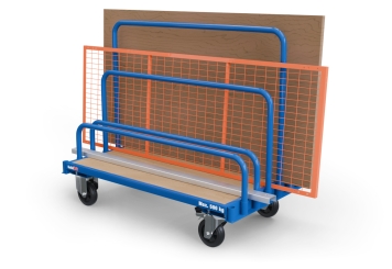 Chariot Porte-Panneaux BGW500/7 avec 6 cintres à emboîter 300  - 900 mm, capacité de charge 500 kg, SolidHub 