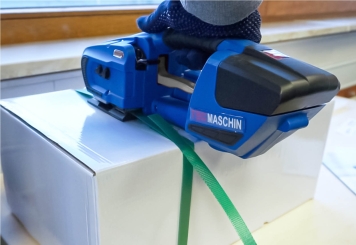 Appareil de cerclage HU-P1316 avec batterie de rechange, largeur de bande 13  - 16 mm, TecMaschin 