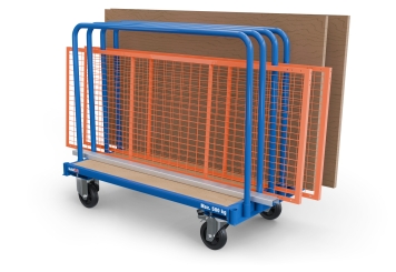 Chariot Porte-Panneaux BGW500/7 avec 6 grand cintron amovible, capacité de charge 500 kg, SolidHub 