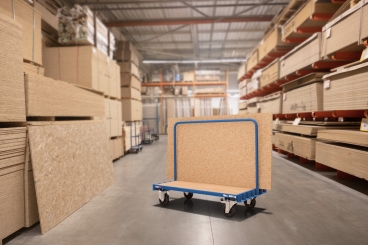 Chariot Porte-Panneaux BGW500/7 avec 2 grand cintron amovible, capacité de charge 500 kg, SolidHub 