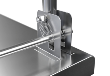 Chariot plate-forme, chariot de transport, chariot pliable, acier inoxydable, capacité de charge 150 kg 