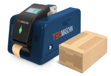 Kit de collage professionnel : Distributeur de kraft gommé NK60 avec ruban adhésif humide en papier kraft doublement renforcé, largeur 70 mm, TecMaschin 