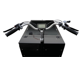 Vélo de charge électrique solaire, 25 km/h 150 kg Charge maximale, 1 batterie incluse, TecMaschin 