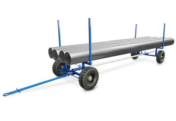 Chariot pour charges longues avec anneau d'attelage LGW4000, 2.500 kg charge maxi, SolidHub 