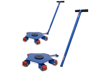 Chariot de transport TFW-L6000, charge maxi 6.000 kg, pivotant à 360, barre de traction incluse, SolidHub 