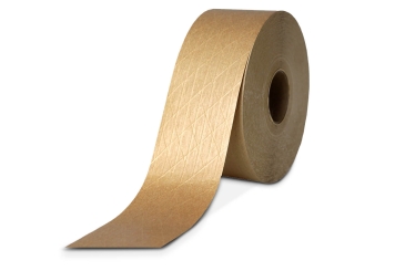 Kit de collage professionnel : Distributeur de kraft gommé NK60 avec ruban adhésif humide en papier kraft doublement renforcé, largeur 70 mm, TecMaschin 