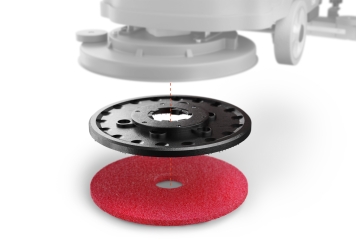 Tampon de nettoyage rouge pour autolaveuse SWM50E, 510 mm, wipeket 