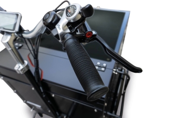 Vélo de charge électrique solaire, 25 km/h 150 kg Charge maximale, 1 batterie incluse, TecMaschin 