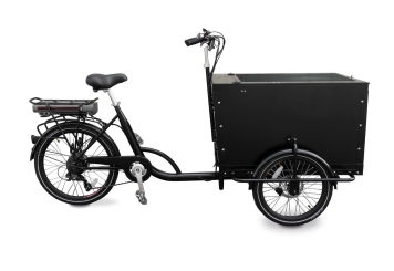 Vélo de charge électrique solaire, 25 km/h 150 kg Charge maximale, 1 batterie incluse, TecMaschin 