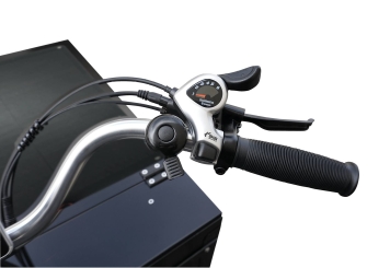 Vélo de charge électrique solaire, 25 km/h 150 kg Charge maximale, 1 batterie incluse, TecMaschin 