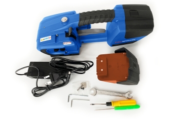 Appareil de cerclage HU-P1316 avec batterie de rechange, largeur de bande 13  - 16 mm, TecMaschin 