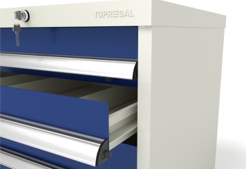 Armoire à outils WS4 avec 4 tiroirs largeur 540 mm/profondeur 748 mm pour MFW/MFR1000 