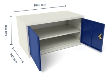 Armoire à outils WST avec porte, large 1.080 mm, profondeur 748 mm pour MFW/MFR 