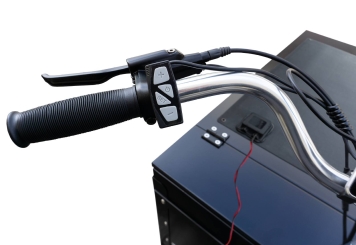 Vélo de charge électrique solaire, 25 km/h 150 kg Charge maximale, 1 batterie incluse, TecMaschin 