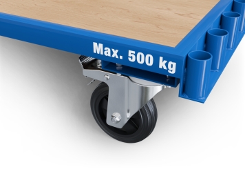 Chariot Porte-Panneaux BGW500/7 avec 6 grand cintron amovible, capacité de charge 500 kg, SolidHub 