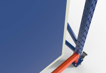 Casier mobile sur base d’étagère stockage 1.200 mm, hauteur 2.140 mm, profondeur 800 mm 