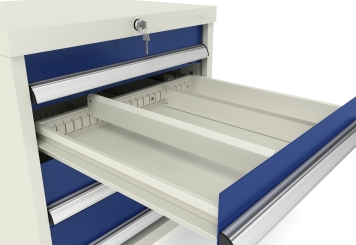 Armoire à outils WS4 avec 4 tiroirs largeur 540 mm/profondeur 748 mm pour MFW/MFR1000 