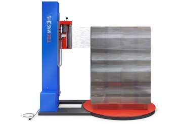 Banderoleuse de palettes avec 250% de pré-étirage, PWS1650, TecMaschin 