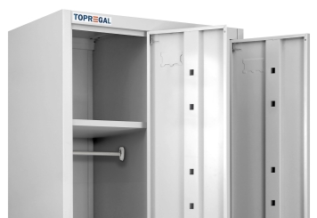 Casier SFS2 avec 2 Portes, 600 mm x 450 mm x 1.900 mm, TOPREGAL 