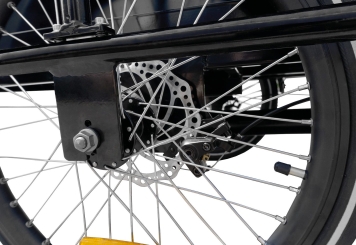 Vélo cargo électrique, 25 km/h, avec batterie 36 V, 10,3 Ah Li-Ion 