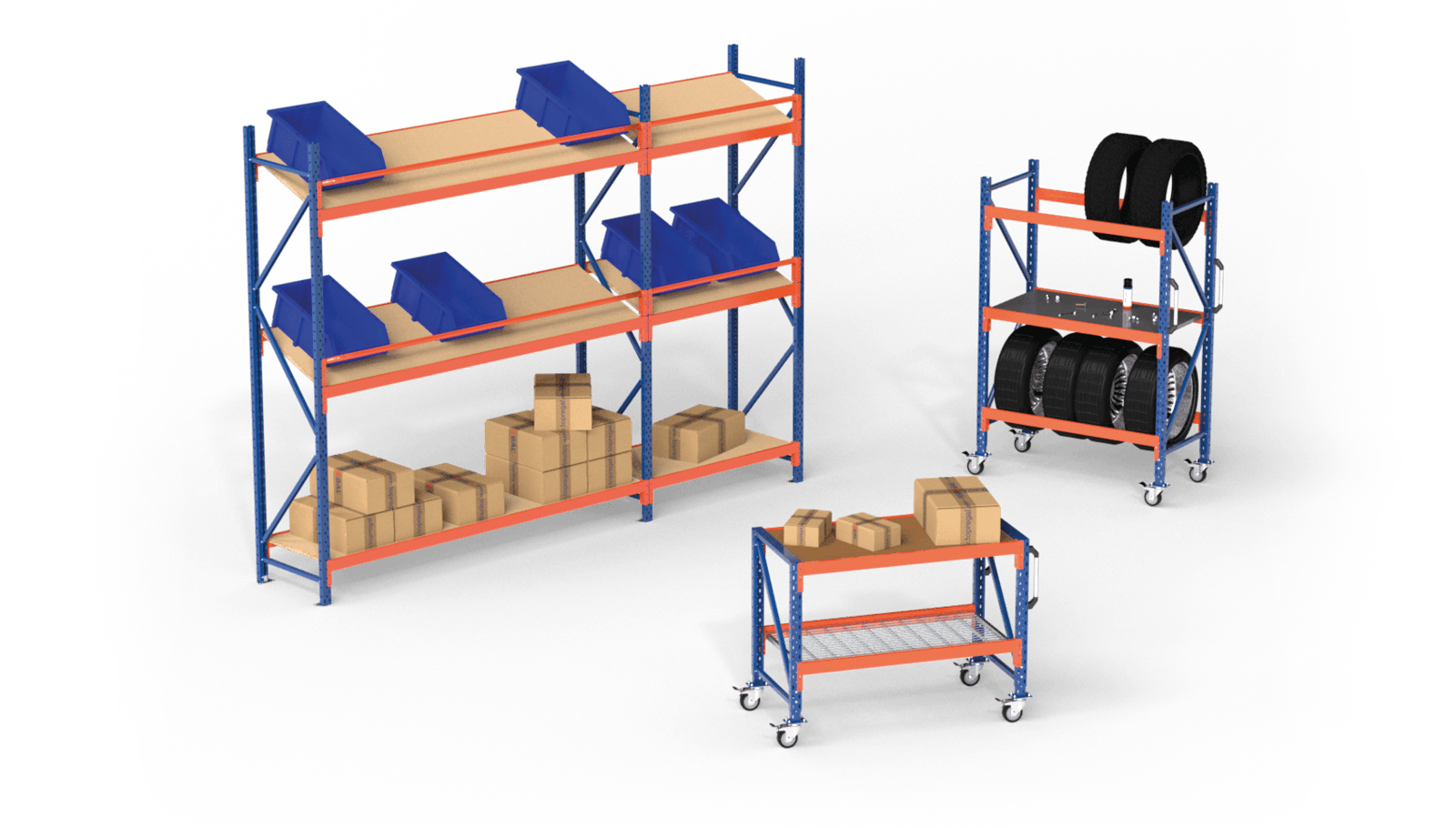 Mobilne półki i stoły