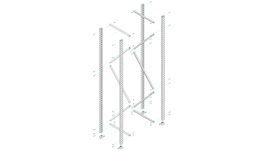 Montage der Ständer